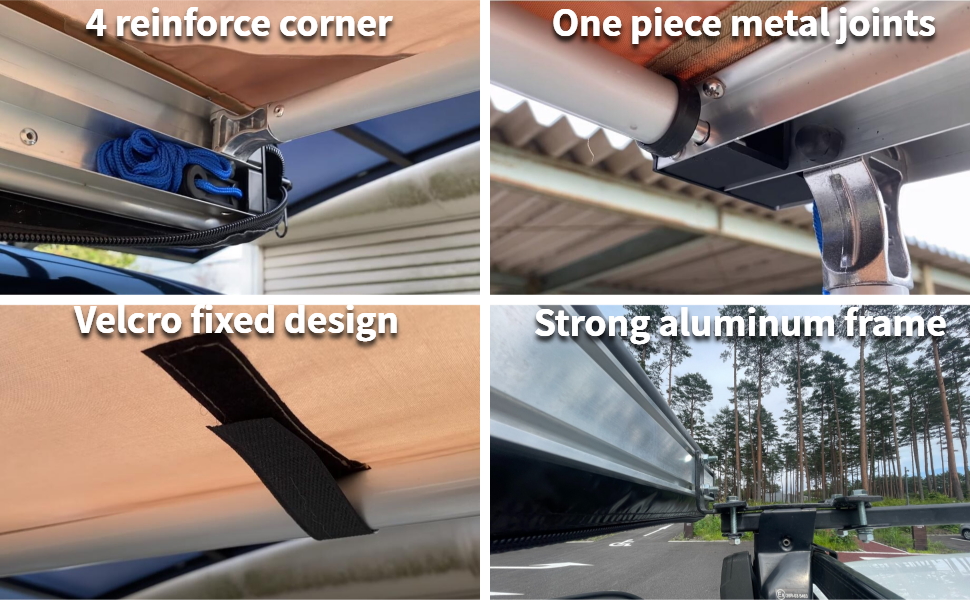 DANCHEL OUTDOOR Pull Out Vehicle Awning Overlanding Camping, Waterproof