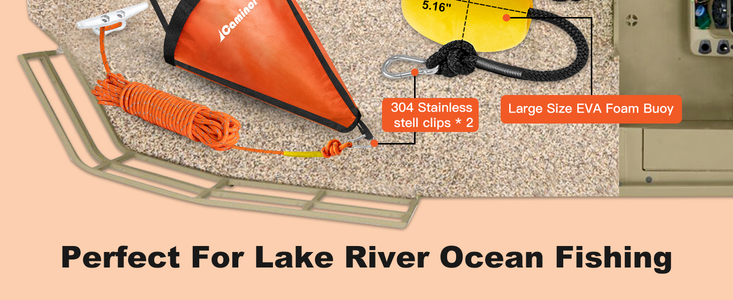 Drift Sock For Fishing Boat