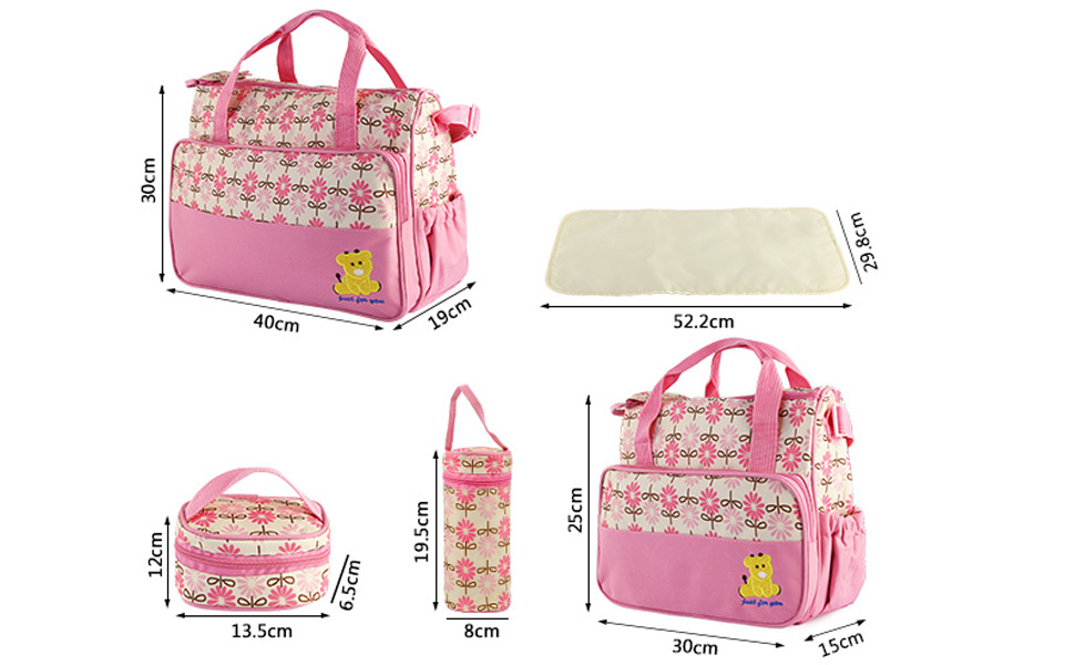 Baby Nappy Diaper Bags Set Mummy Diaper Shoulder Bags