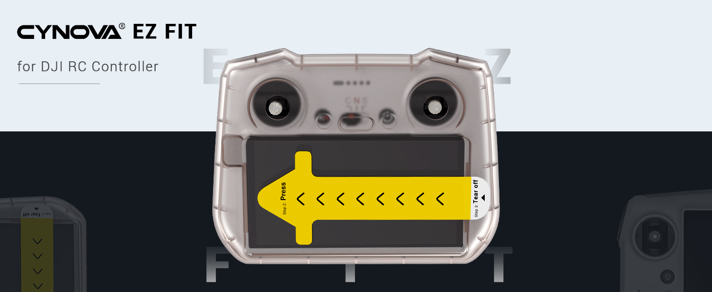 CYNOVA DJI RC Screen Protector with Auto Alignment Kit, Ultra HD DJI