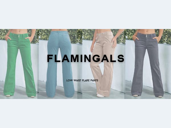 Amazon.com: Flamingals Women's Wide Leg Pants for Women Mid