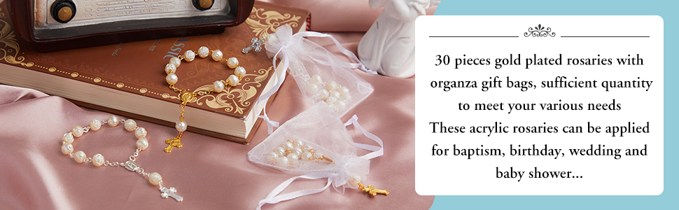 Mini Baptism Rosaries