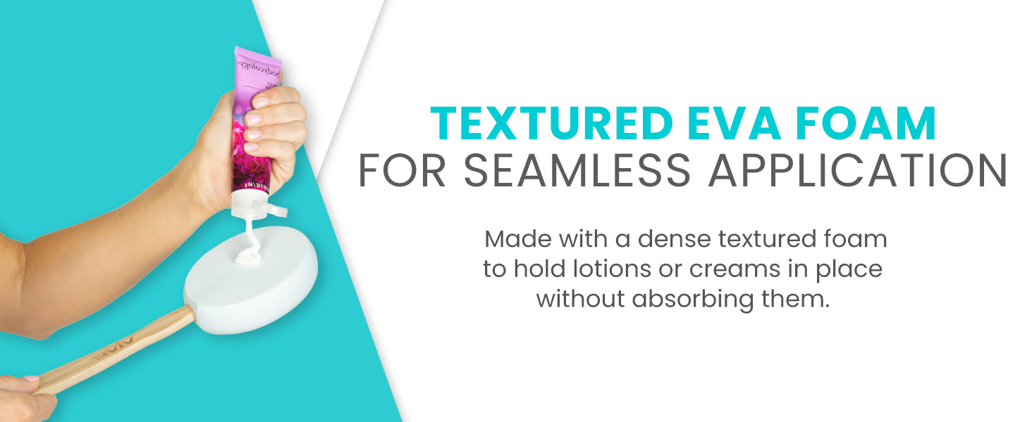 lotion applicator for back replacement pads