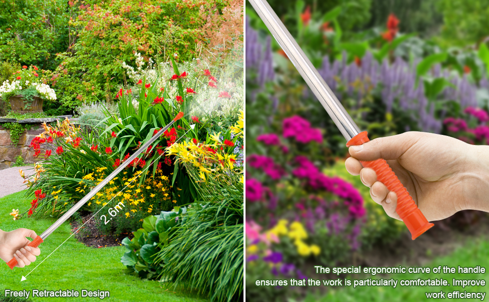 Sprayer Extention Wand,2.6m Extension Sprayer Wand Pressure Lance, ower