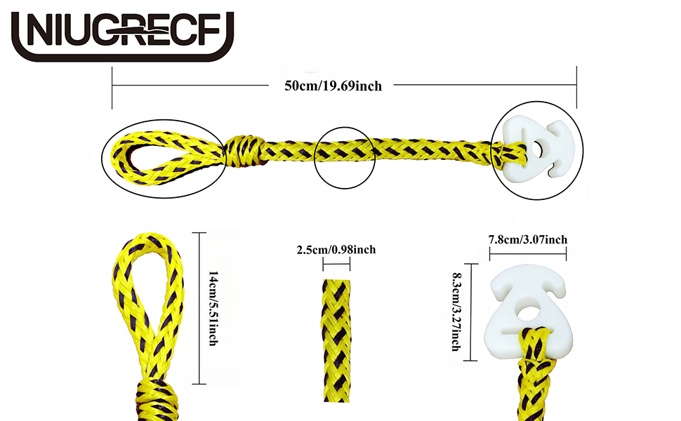 The total length is 50cm/19.69inch