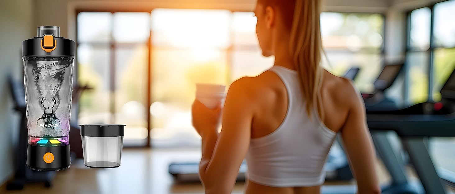 Electric Protein Shaker Bottle