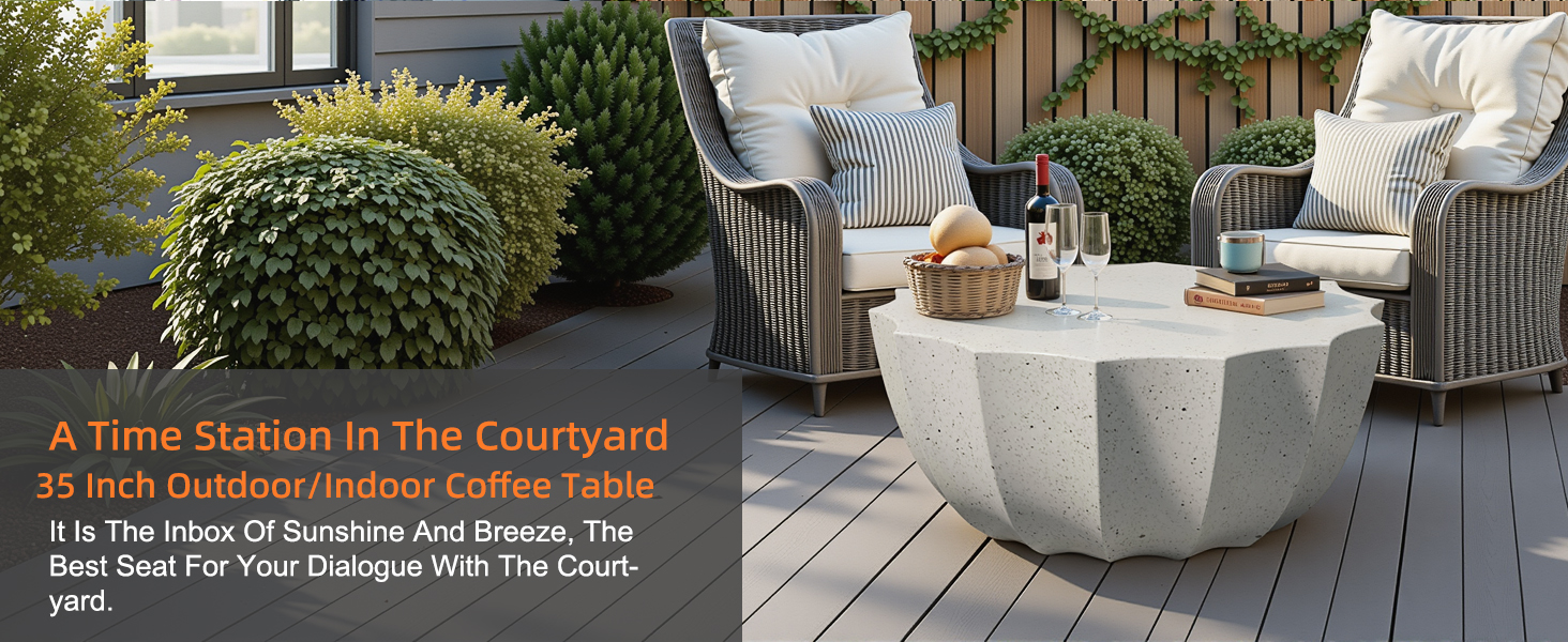 Patio Round Coffee Table