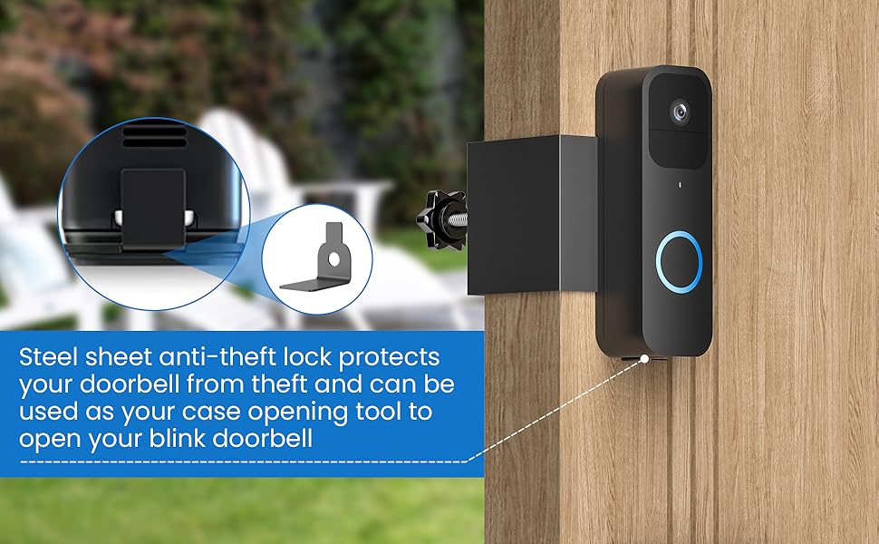 blink doorbell camera mount no drill