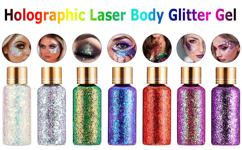 Holographic Laser Body Glitter Gel