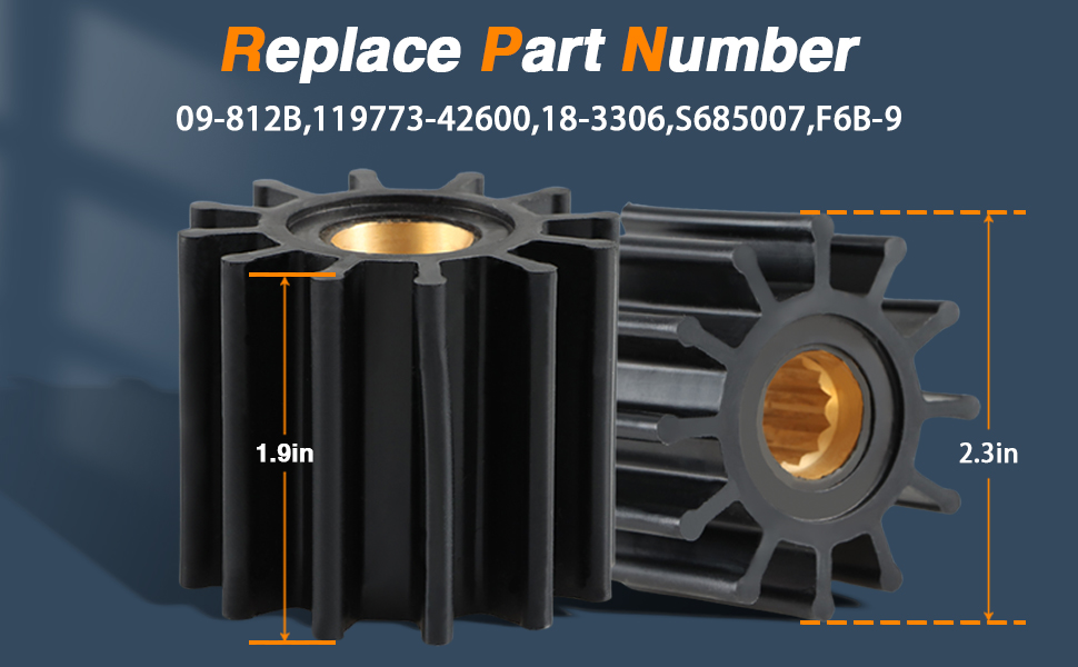 HIMARKLIF Water Pump Impeller Repair Kit Compatible with