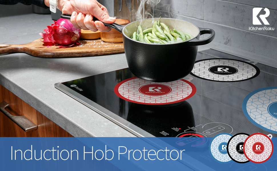 3PCS Induction Hob Protector, Silicone Induction Protective Cover Mat