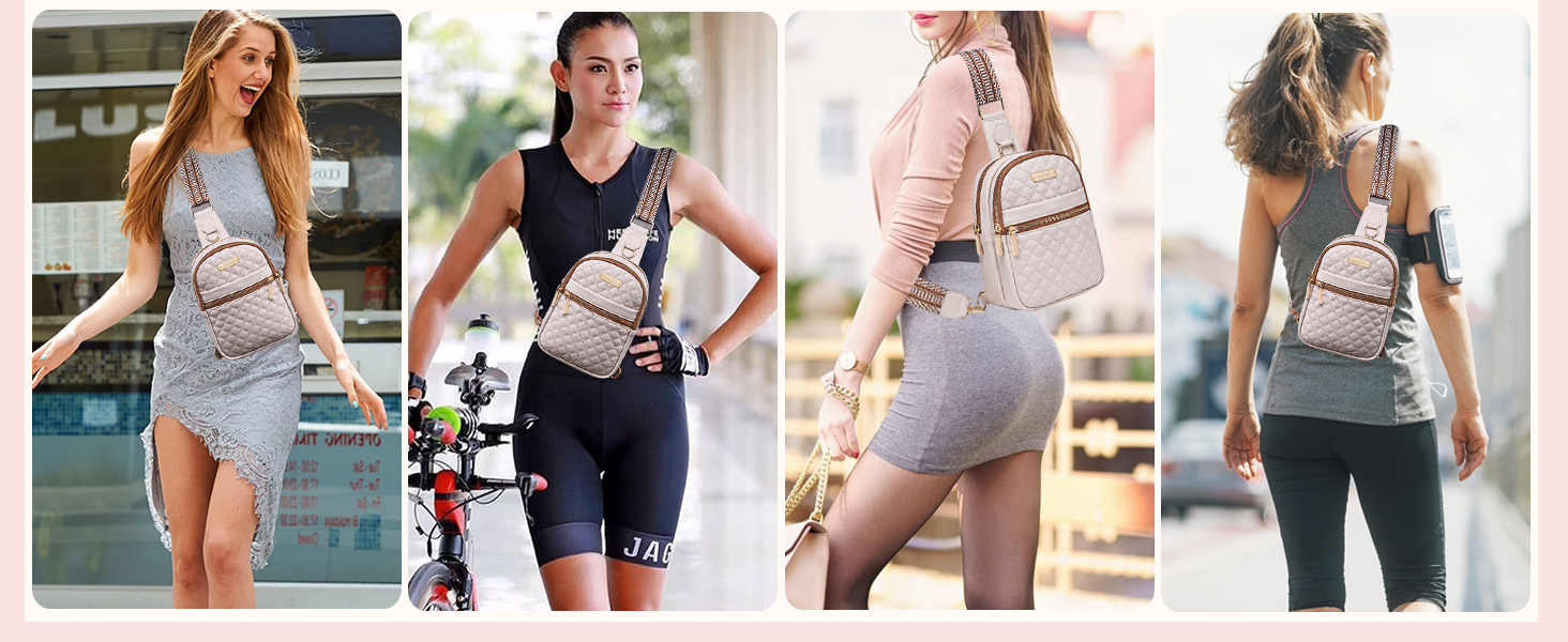 small sling crossbody bags for women fanny pack belt cross body leather mini purse waist fannypack