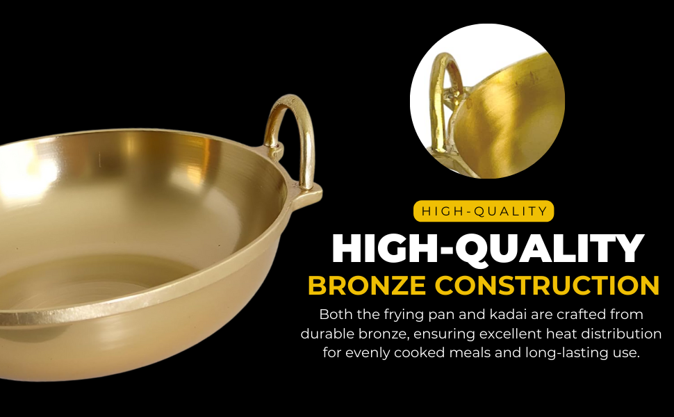 SPN-E2FA Bronze Kadai Cookware Combo