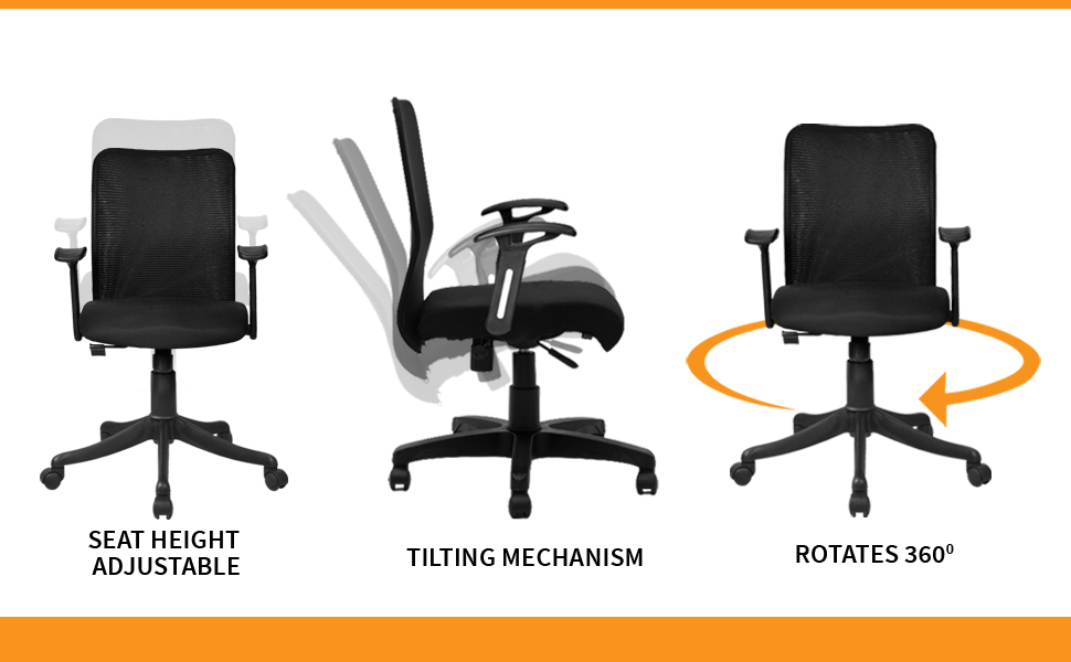 The Office Room™ Gilma Medium Back Executive Office Chair Fixed
