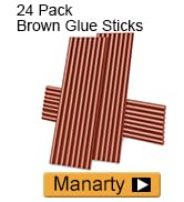 24 pack brown glue sticks 11*200