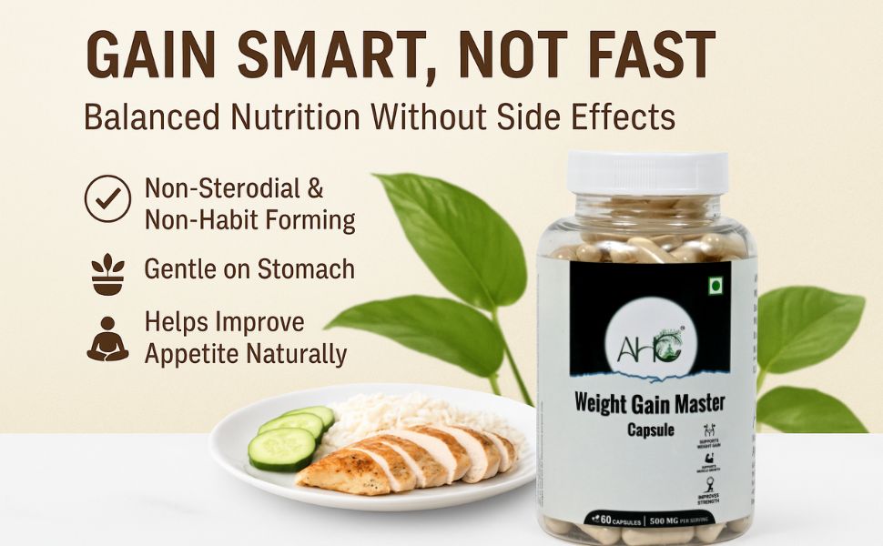 Review Avhc Weight Gain Master Capsules 500Mg, 60 Capsules | New &Amp; 15 Spn-Wt380