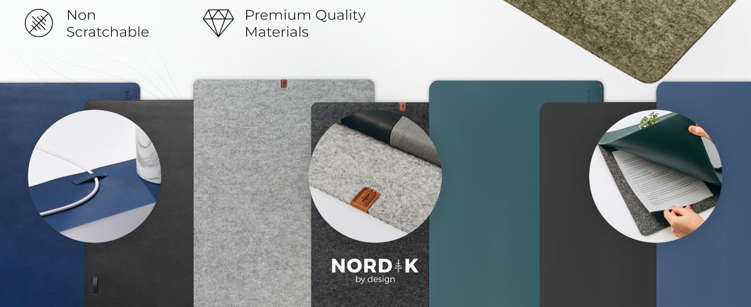 premium, non-scratch materials with stylish color options
