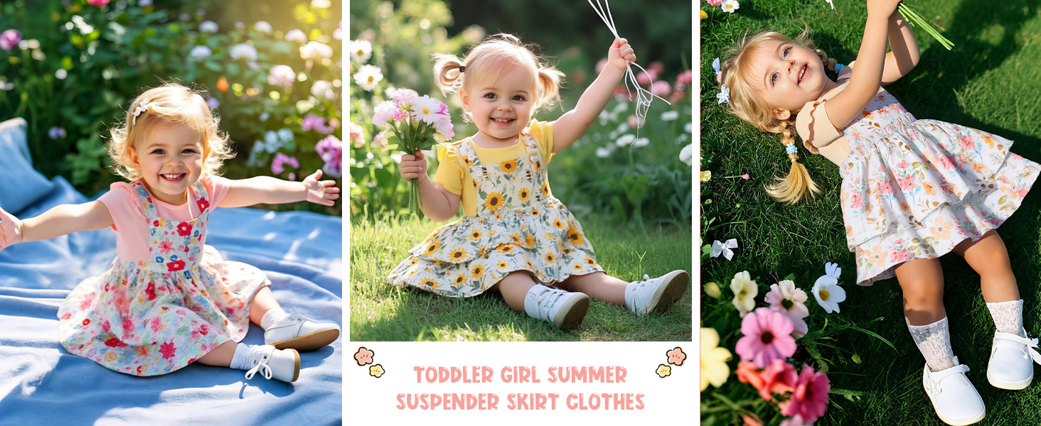 baby girl floral skirt outfits