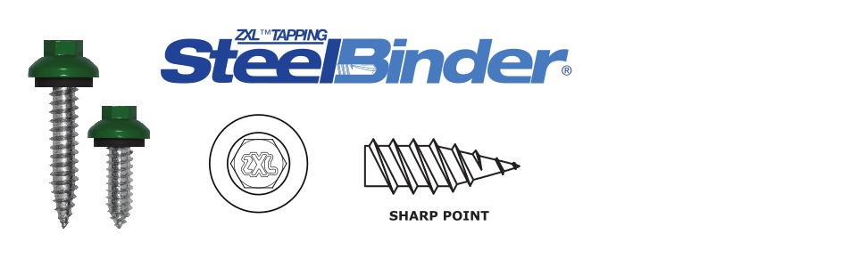 Fasteners Plus ST Fastening ZXL Tapping SteelBinder Metal Roofing Screw