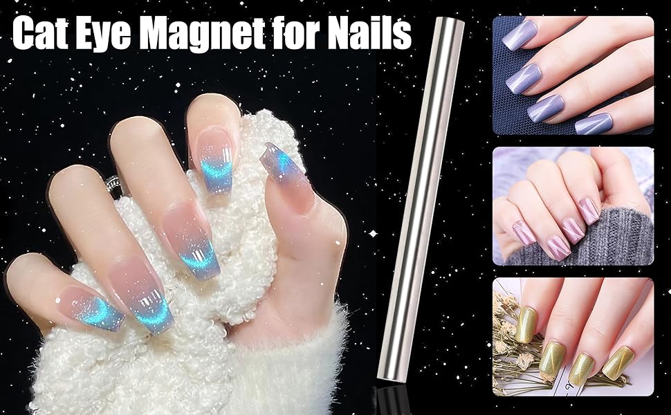 XEAOHESY 1 Piece Cat Eye Magnet for Nails
