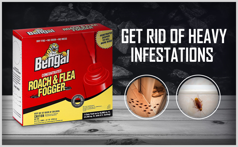 Bengal Concentrated Roach &Flea Fogger Roach Killer
