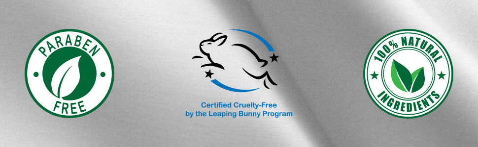certified, paraben free, Non GMO, clean products, cruelty free, leaping bunny, natural ingredients