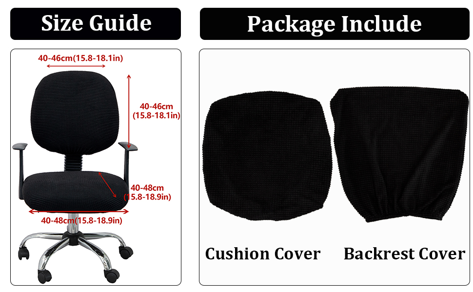 BIETYONE Office Chair Cover Computer Chair Cover