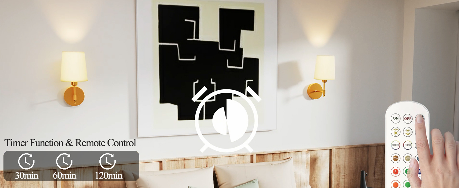 battery wall light