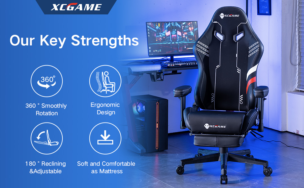 XCGAME Gaming Chairs Office Desk Chair with Lumbar Support
