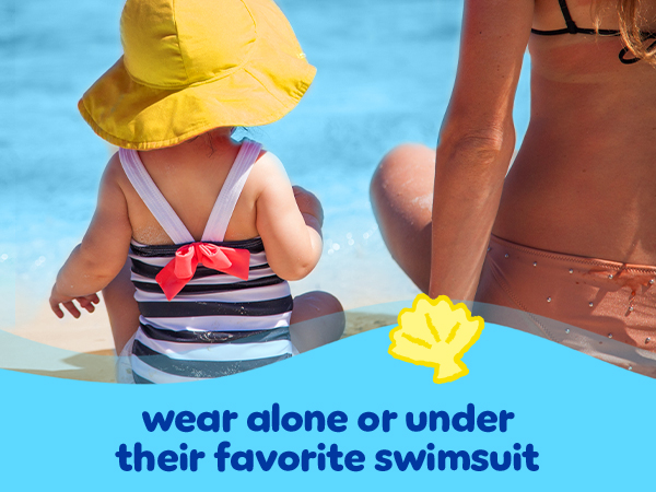 Wear alone or under their favorite swimsuit