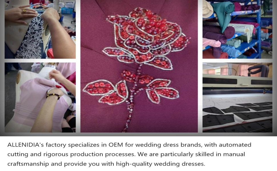 ALLENIDIA ALine Sleek Satin V Neck Tea Length Wedding