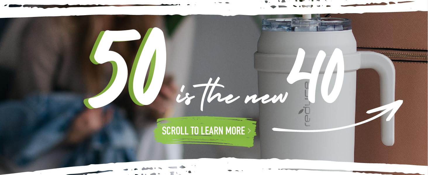 REDUCE 50 oz Tumbler with Handle Vacuum Insulated