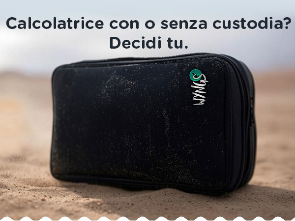 Custodia Protettiva Per Calcolatrice Sharp EL-W531XG - Rigida E Con Cerniera, Nero