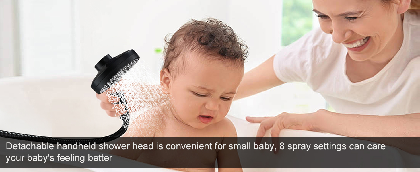 shower head with handheld spray