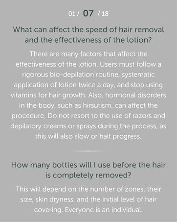 What can affect the speed of hair removal and the effectiveness of the Makeda lotion?