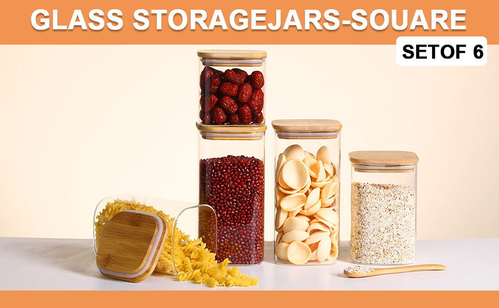 Glass Food Storage Jars