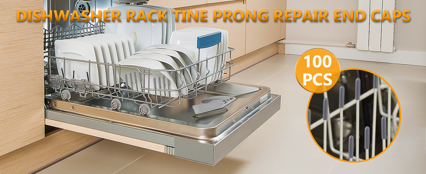 Cenipar Dishwasher Rack Tine Prong Repair End Cover Caps
