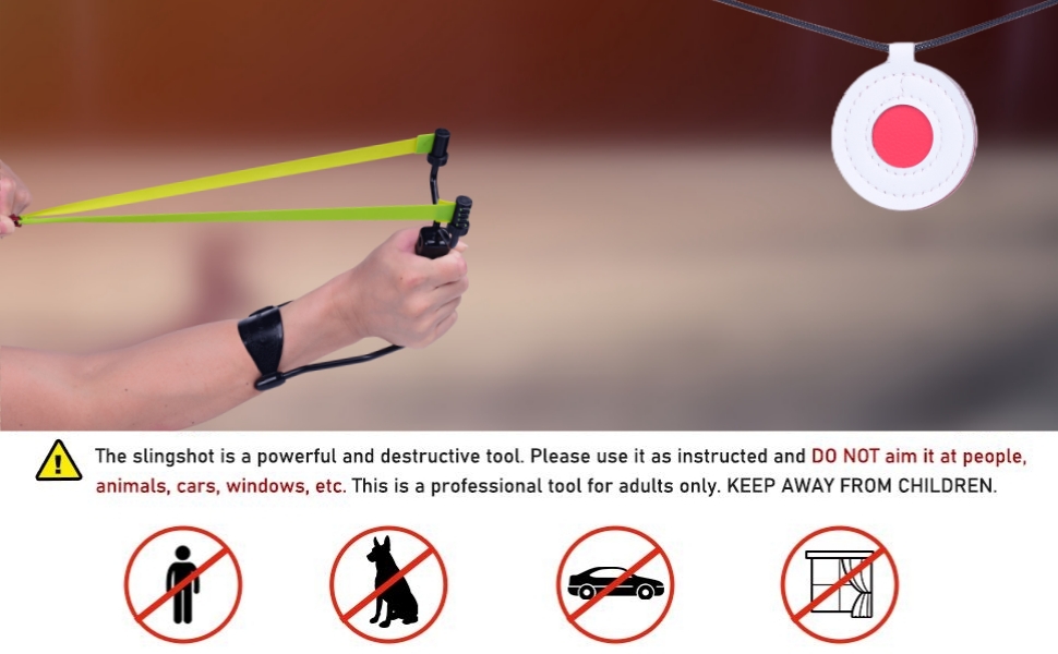 DADONFANG Hunting & Shooting Slingshot Set A Simple but Powerful Sling Shot Gun