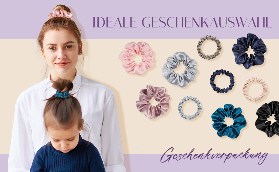 Olesilk Seide Haargummis Silk Scrunchies