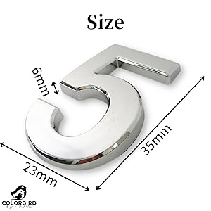 Amazon | COLORBIRD ドア 番号 数字 シール ナンバープレート