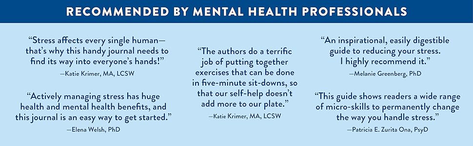 Actively managing stress has huge health benefits, and this journal is an easy way to start