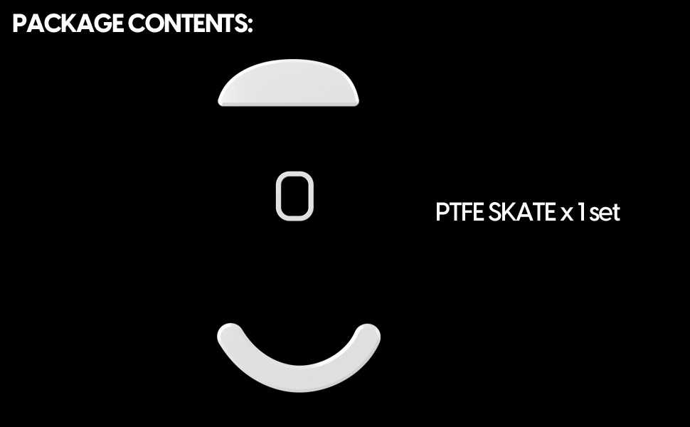 Pulsar PTFE Skate for Xlite wireless gaming mouse package contents