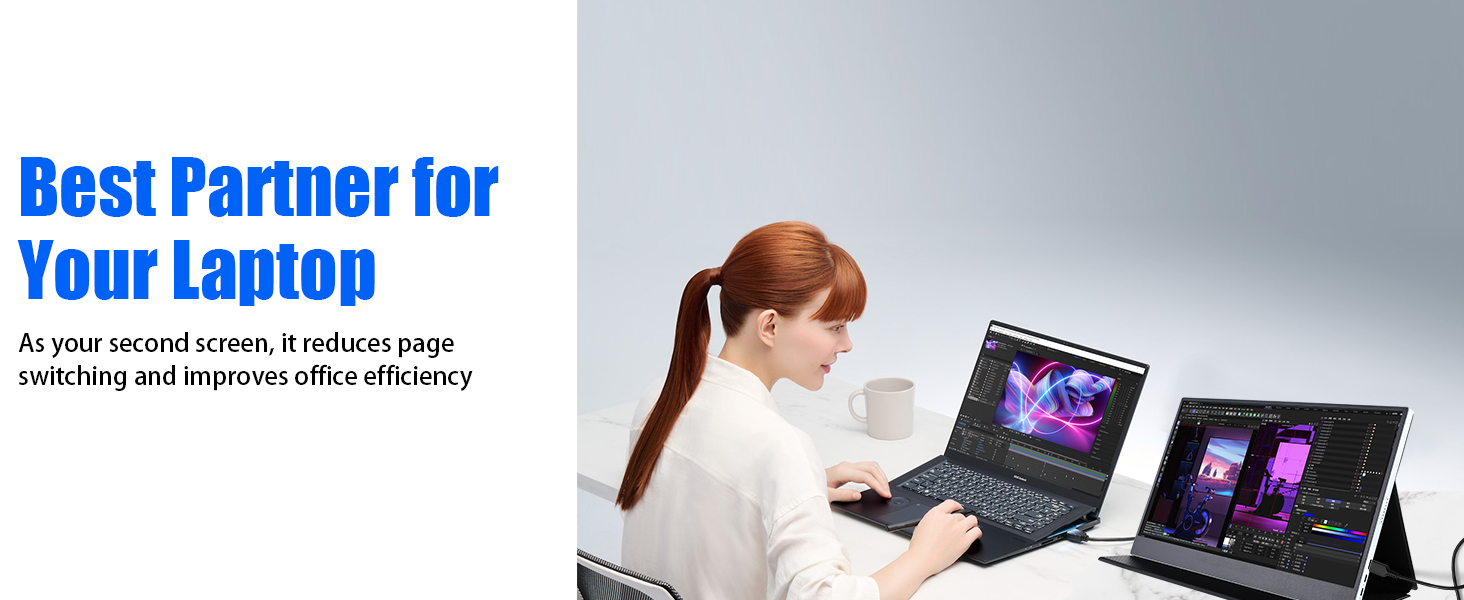 15.6" Portable Monitor 4K for Laptop, 3840x2160P HDR