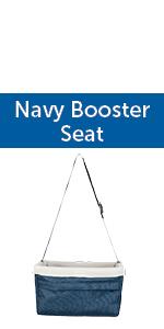 Navy Booster Seat on white background