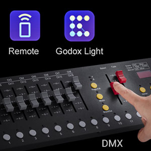 Godox LD75R LED Panel with V Mount Battery REMOTO