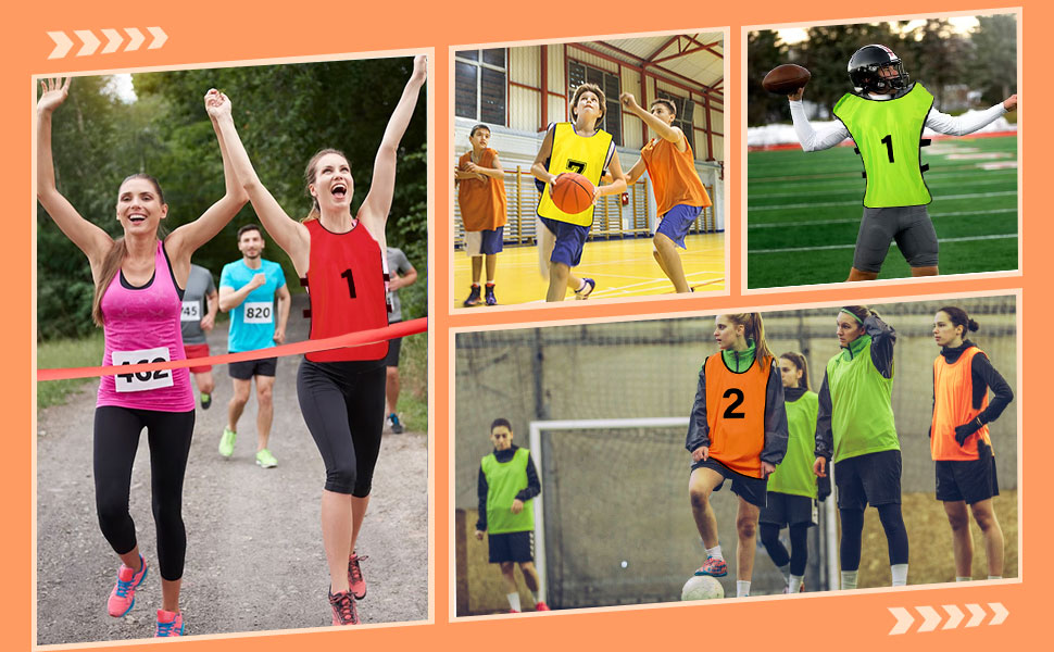 Scrimmage Vests Team Practice Jersey for Child Youth Teen Lightweight