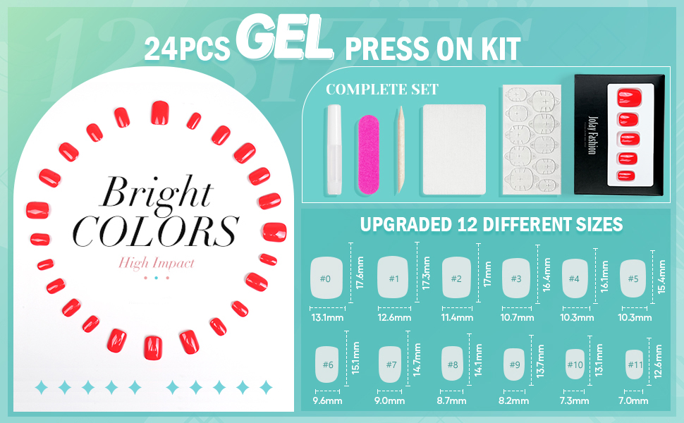 red press on nails for woman