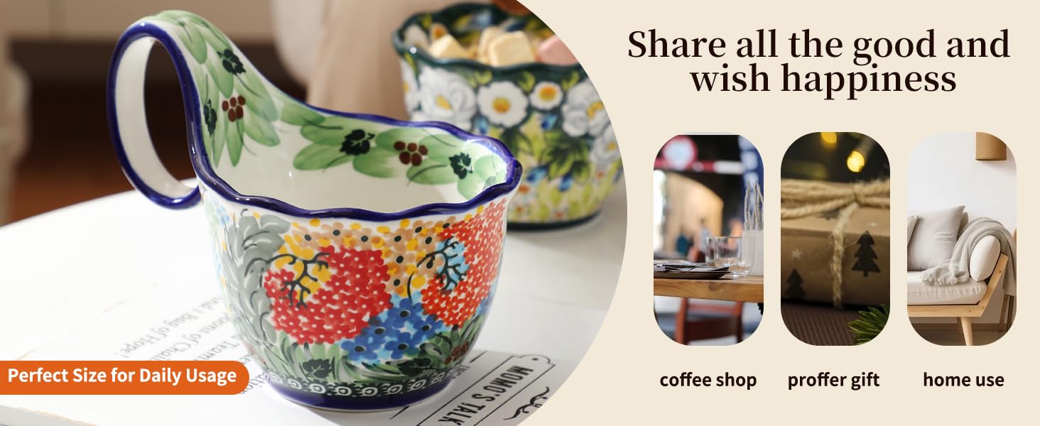 soup bowl with loop handle