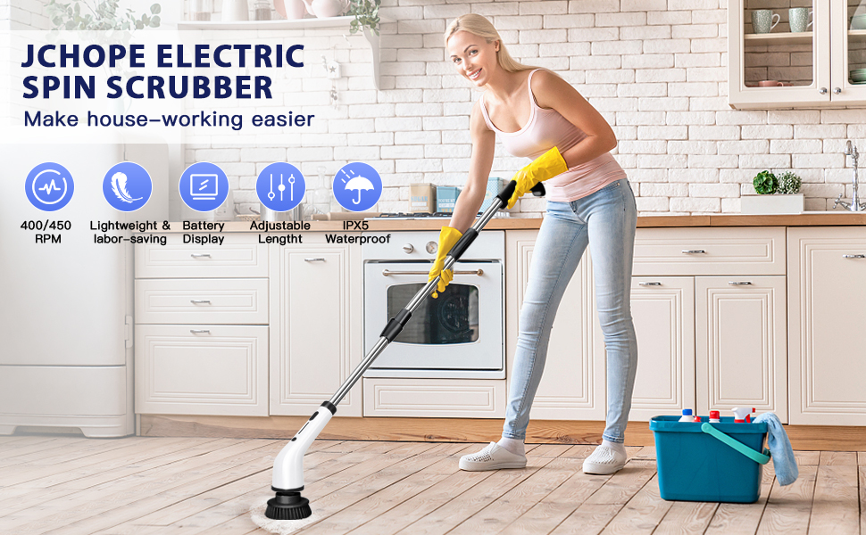 electric spin scrubber