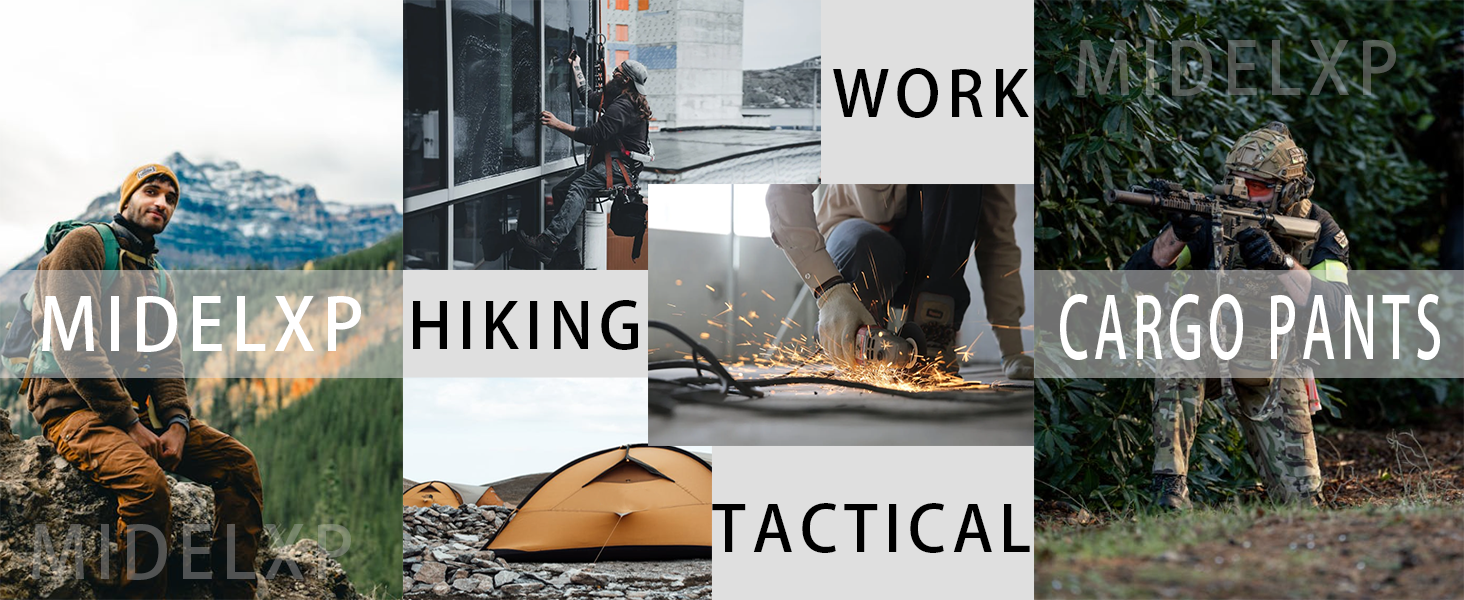 Stretch Cargo Pants for Men Work Ripstop Flex Flexcamo Tactical Waterproof Pants